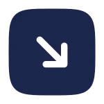 Square Arrow Right Down SVG Icon